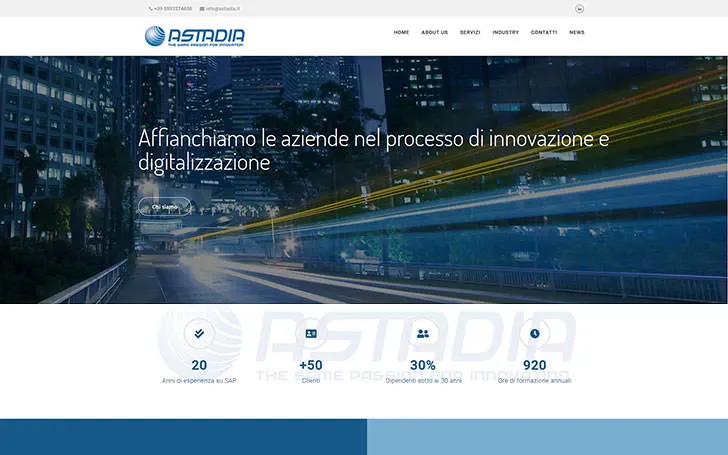 Sito internet di azienda specializzata consulenza SAP e direzionale