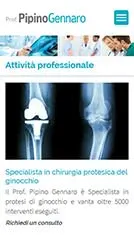 Sito internet per medico chirurgo Specialista in Ortopedia e Traumatologia